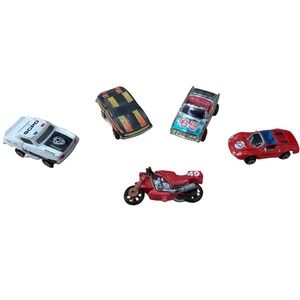 Vintage Micro Machines Galoob Lot 5pc Police Muscle Car Motorcycle Convertible